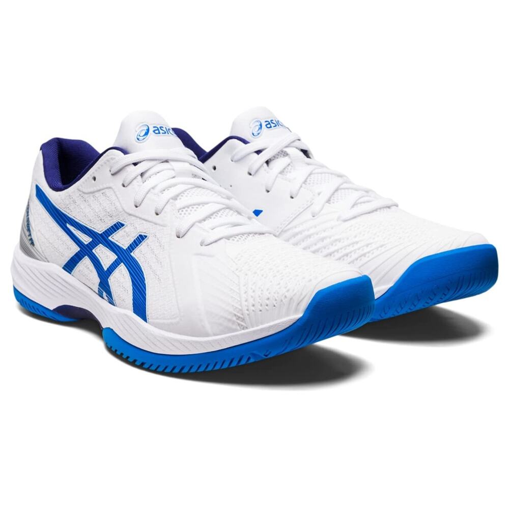 ASICS Solution Swift FF Men's Tennis Shoes White/Electric Blue Size 11.5 M